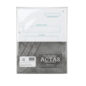 PAQUETE HOJAS ACTAS REMOVIBLES-PAQ200HJS